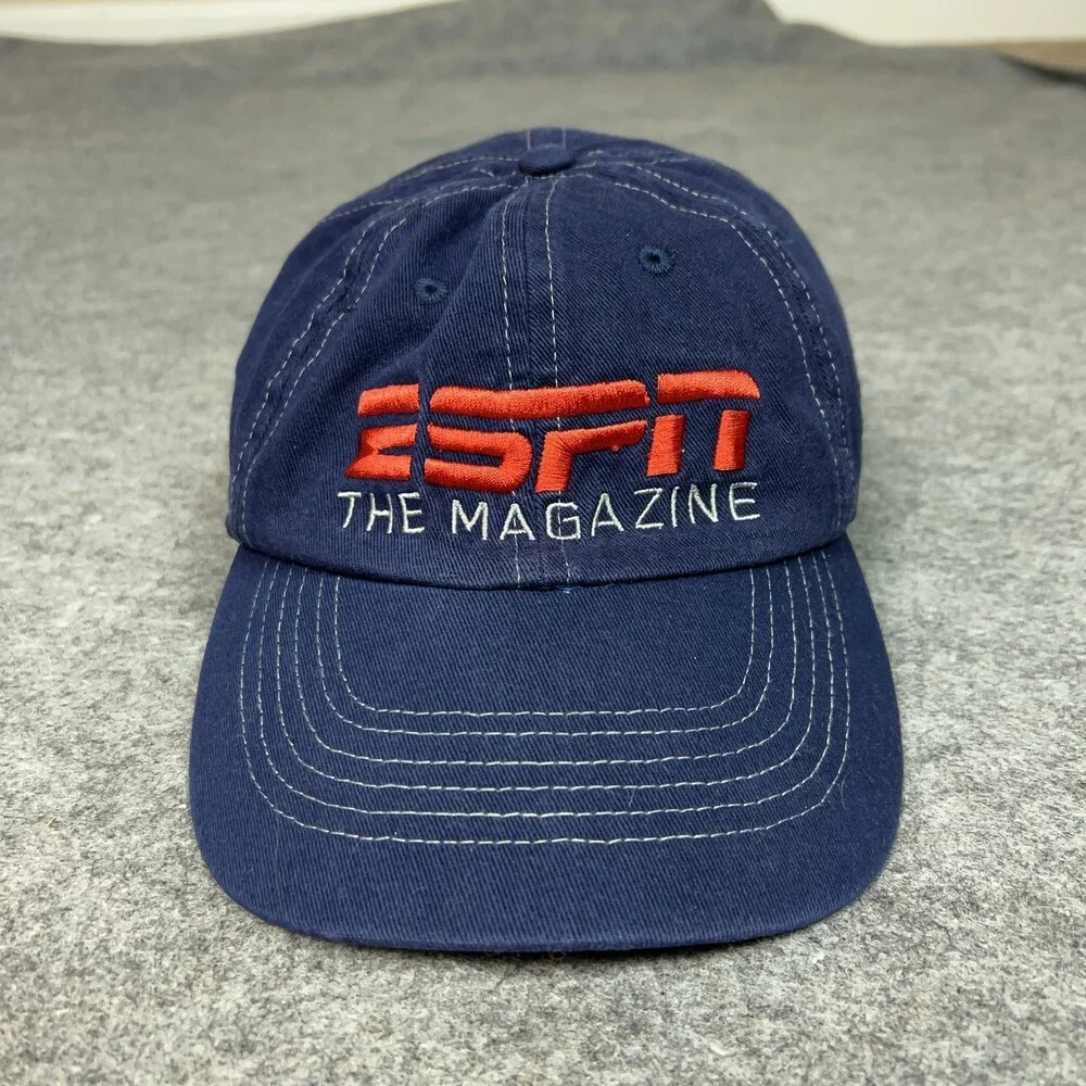 ESPN Hat Cap Strap Back Mens One‎ Size Navy Blue Insider Magazine Sports Media